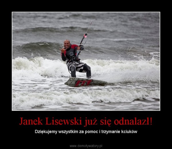 Janek Lisewski już się odnalazł!