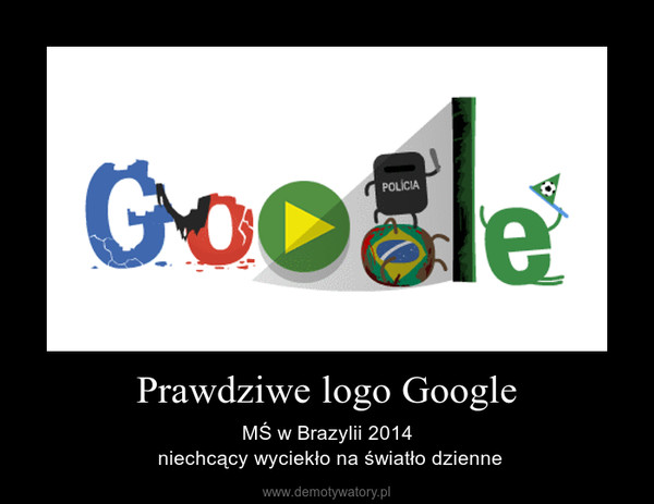 Prawdziwe logo Google – MŚ w Brazylii 2014 niechcący wyciekło na światło dzienne 