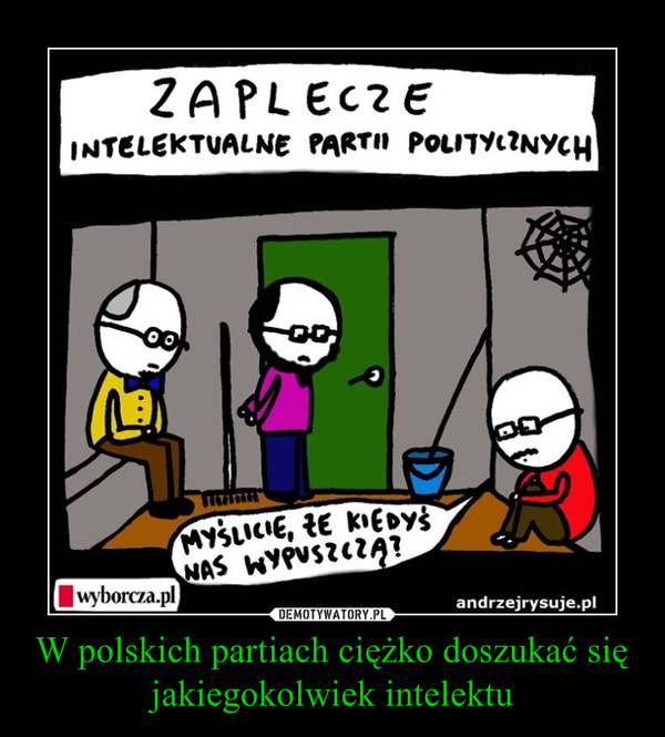 W polskich partiach ciężko doszukać się jakiegokolwiek intelektu –  
