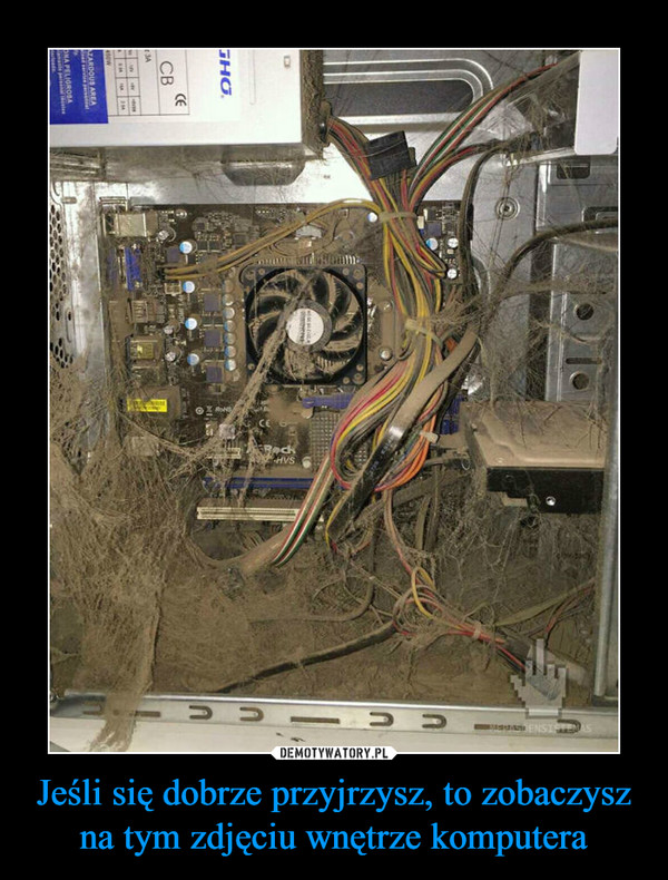 Jeśli się dobrze przyjrzysz, to zobaczysz na tym zdjęciu wnętrze komputera –  