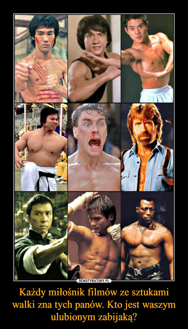 Każdy miłośnik filmów ze sztukami walki zna tych panów. Kto jest waszym ulubionym zabijaką? –  