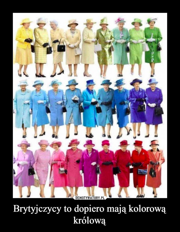 Brytyjczycy to dopiero mają kolorową królową –  