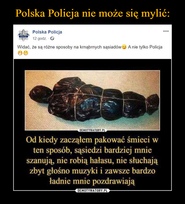Polska Policja nie może się mylić: