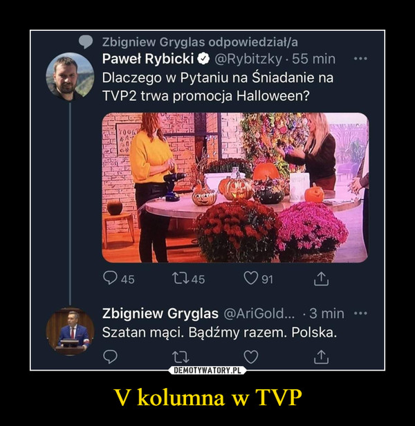 V kolumna w TVP