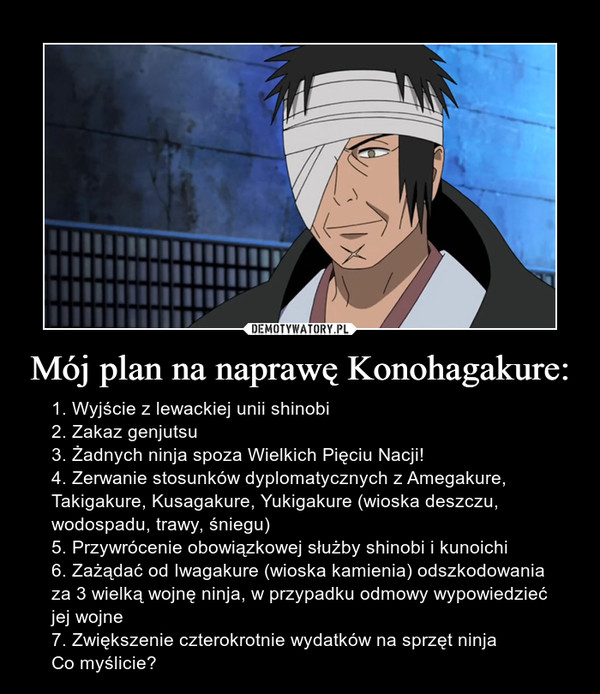 Mój plan na naprawę Konohagakure: