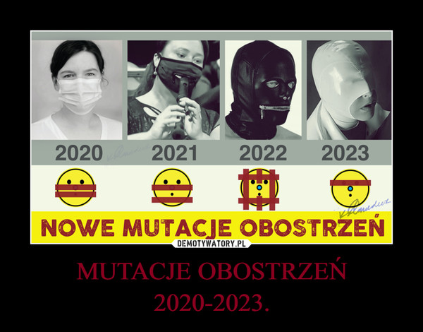 MUTACJE OBOSTRZEŃ 2020-2023.