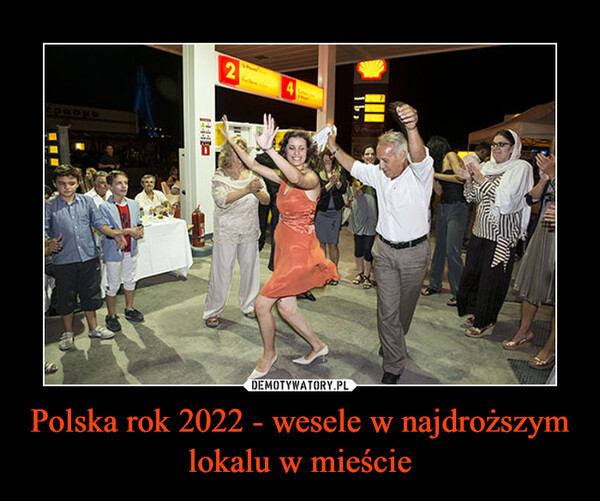 Polska rok 2022 - wesele w najdroższym lokalu w mieście –  