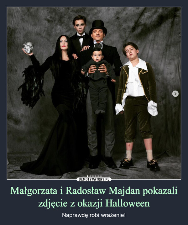 Małgorzata i Radosław Majdan pokazali zdjęcie z okazji Halloween – Naprawdę robi wrażenie! 