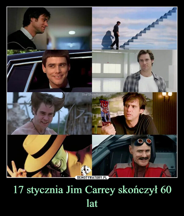 17 stycznia Jim Carrey skończył 60 lat –  