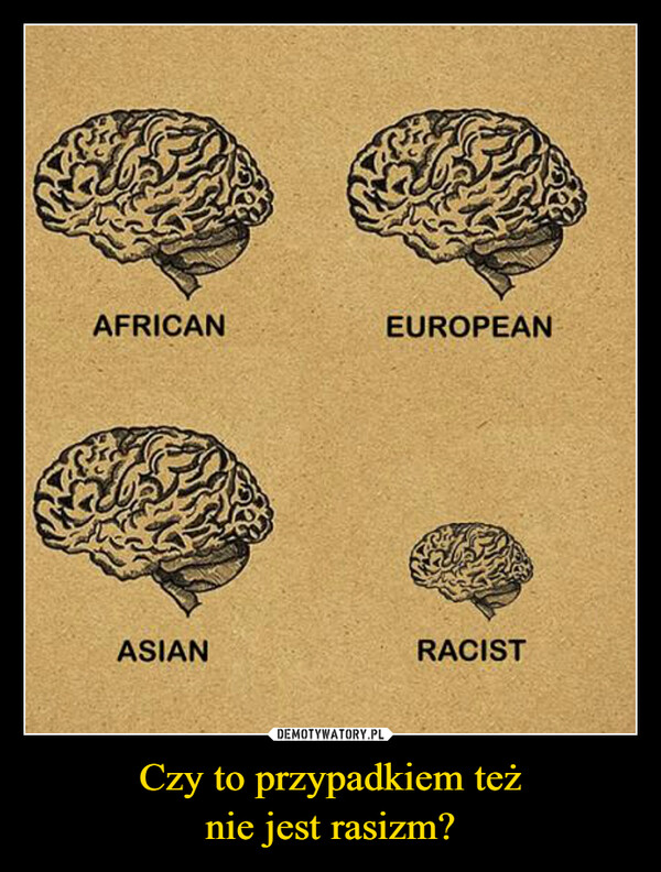 Czy to przypadkiem teżnie jest rasizm? –  