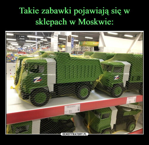 Takie zabawki pojawiają się w sklepach w Moskwie: