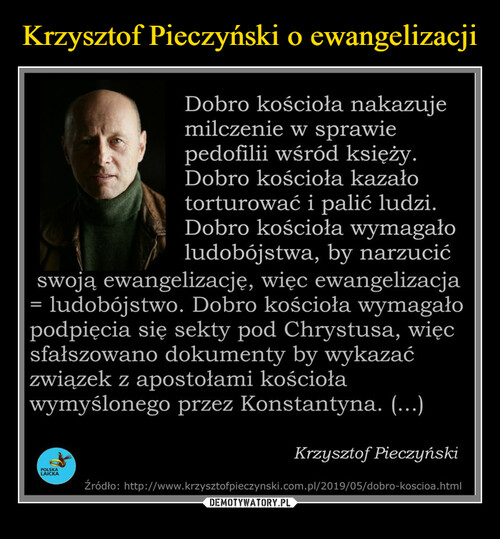Krzysztof Pieczyński o ewangelizacji