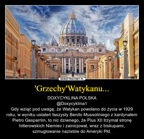 'Grzechy'Watykanu...