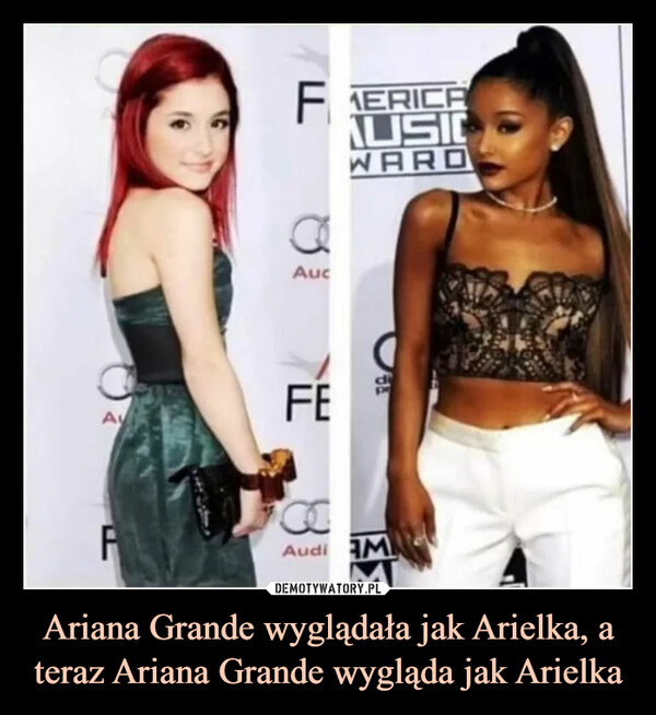 Ariana Grande wyglądała jak Arielka, a teraz Ariana Grande wygląda jak Arielka –  