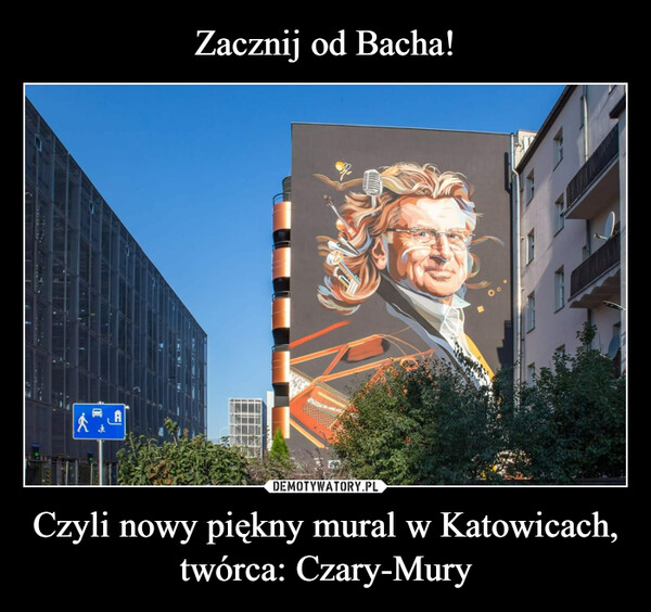 Czyli nowy piękny mural w Katowicach,twórca: Czary-Mury –  STRENGVARSTREE