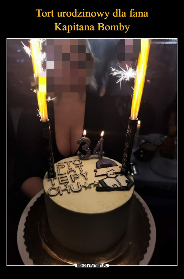 Tort urodzinowy dla fana
Kapitana Bomby