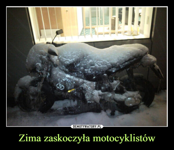 Zima zaskoczyła motocyklistów –  