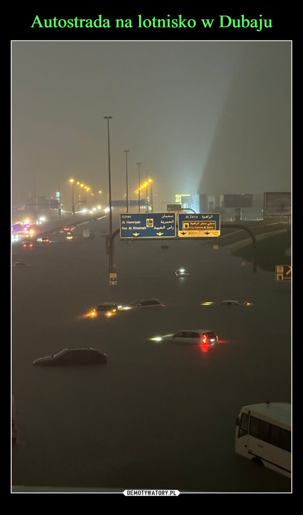 Autostrada na lotnisko w Dubaju